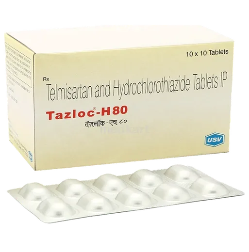 tazloc h 80mg tablet 10's
